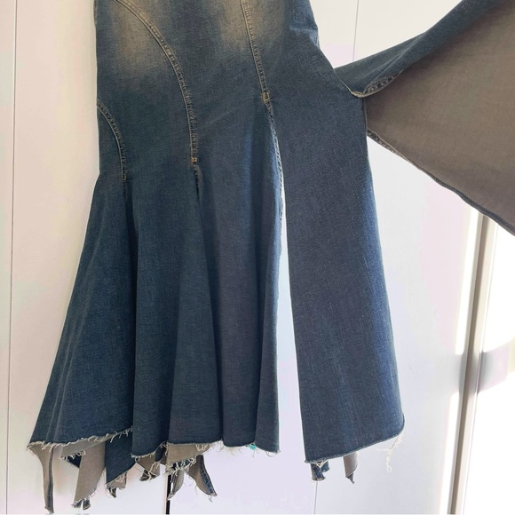 Urban Outfitters BDG NWOT Caroline Spliced Denim Maxi Skirt Size XS - Picture 9 of 14